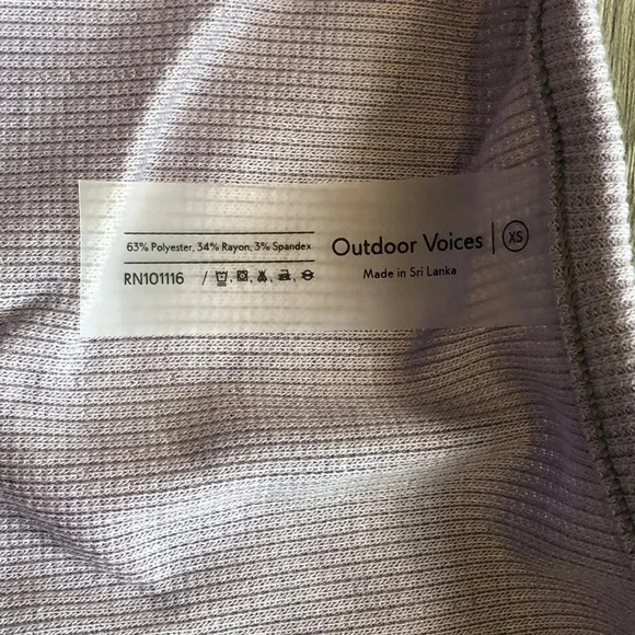 Outdoor Voices Earl Grey CozyRib Cropped Cardigan Womens Size XS - Picture 11 of 13